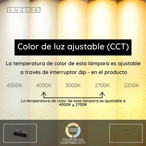 Lucide LIANE - Lámpara colgante - LED Regul. - CCT - 2x40W 2700K/4000K - Marrón óxido | Vibes - USP